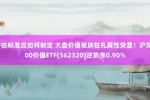 评估标准应如何制定 大盘价值板块驻扎属性突显！沪深300价值ETF(562320)逆势涨0.90%